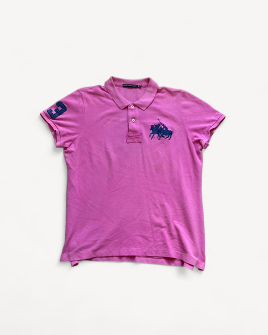 RALPH LAUREN POLO SHIRT PINK (M)