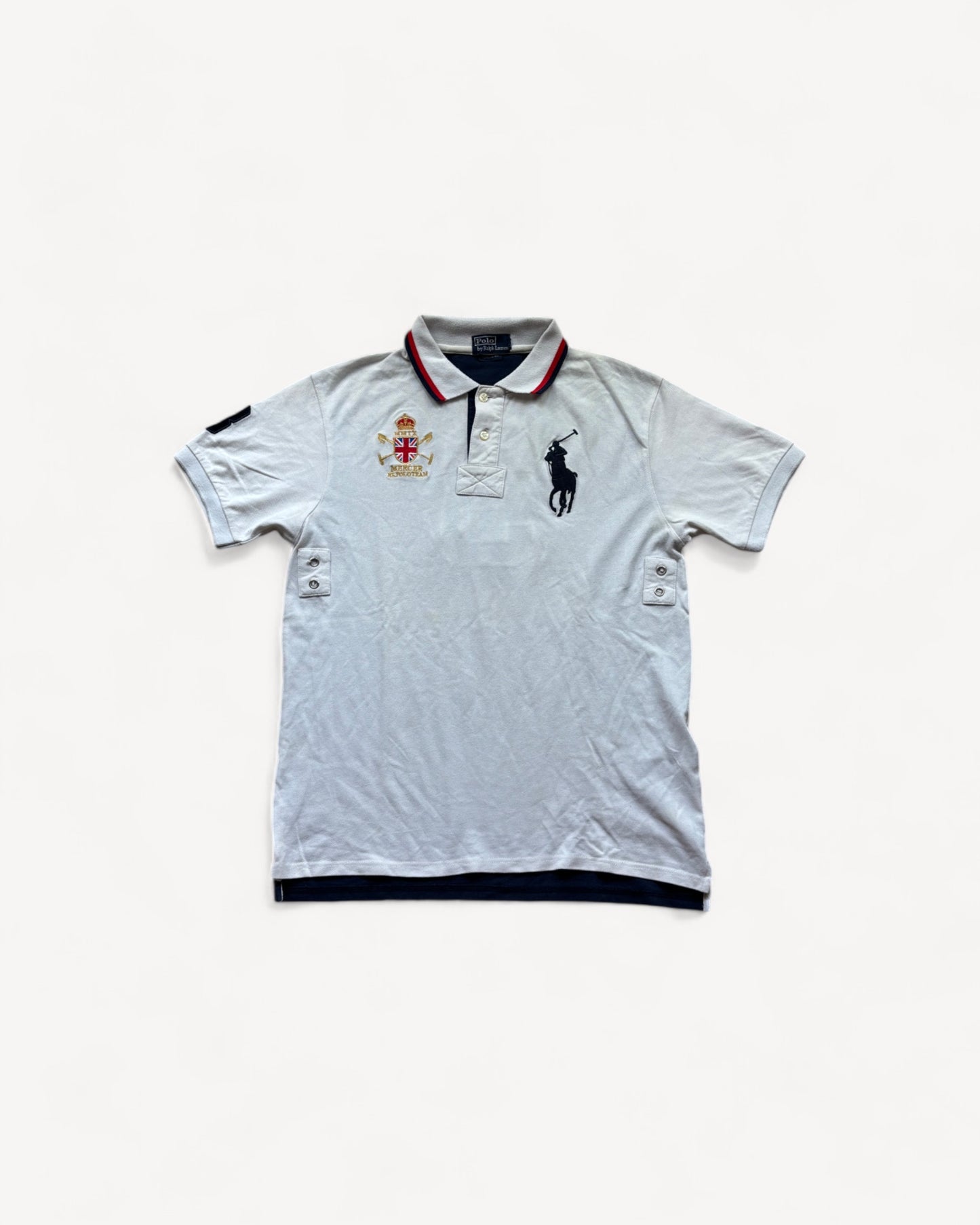 RALPH LAUREN POLO SHIRT WHITE (L)