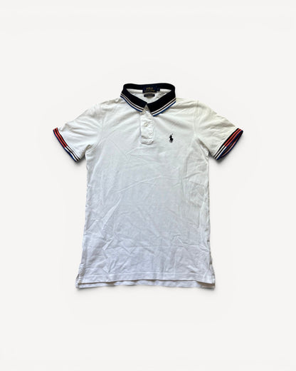 RALPH LAUREN POLO SHIRT WHITE (S)