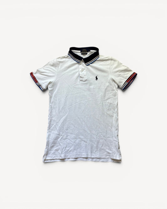 RALPH LAUREN POLO SHIRT WHITE (S)
