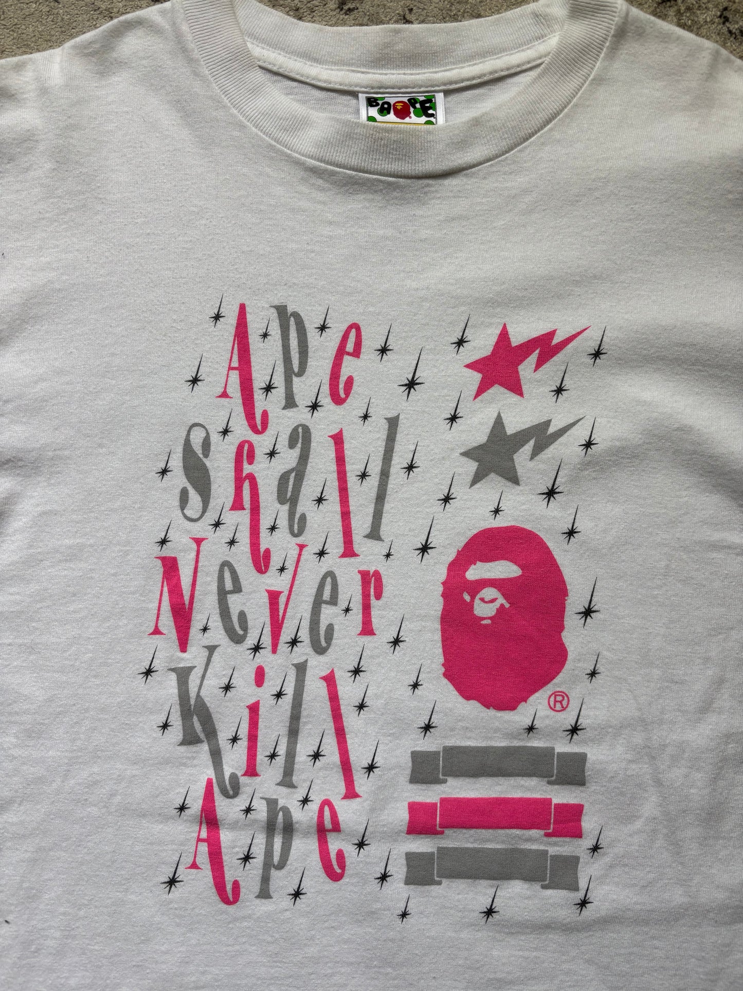 BAPE WHITE T-SHIRT (M)