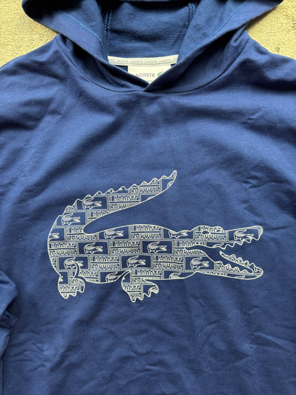 LACOSTE NAVY HOODIE (M)