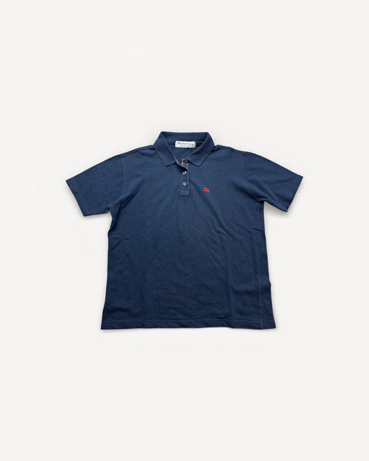 BURBERRY NAVY POLO SHIRT (M)