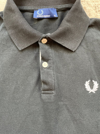 FRED PERRY POLO SHIRT BLACK (S)