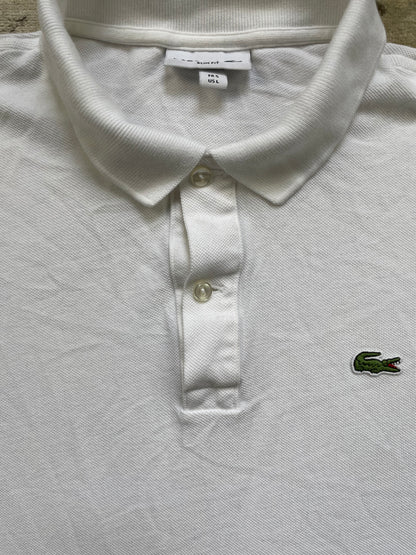 LACOSTE POLO SHIRT WHITE (M)