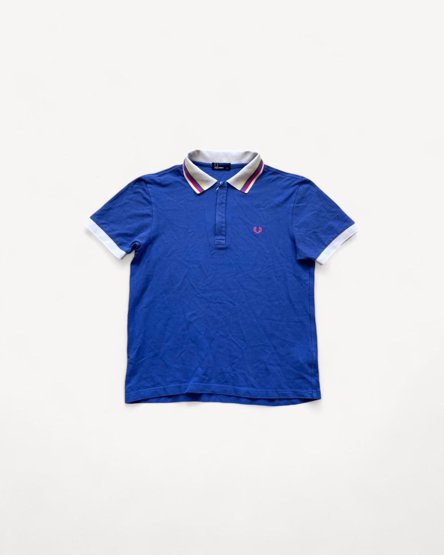 FRED PERRY POLO SHIRT BLUE (M)