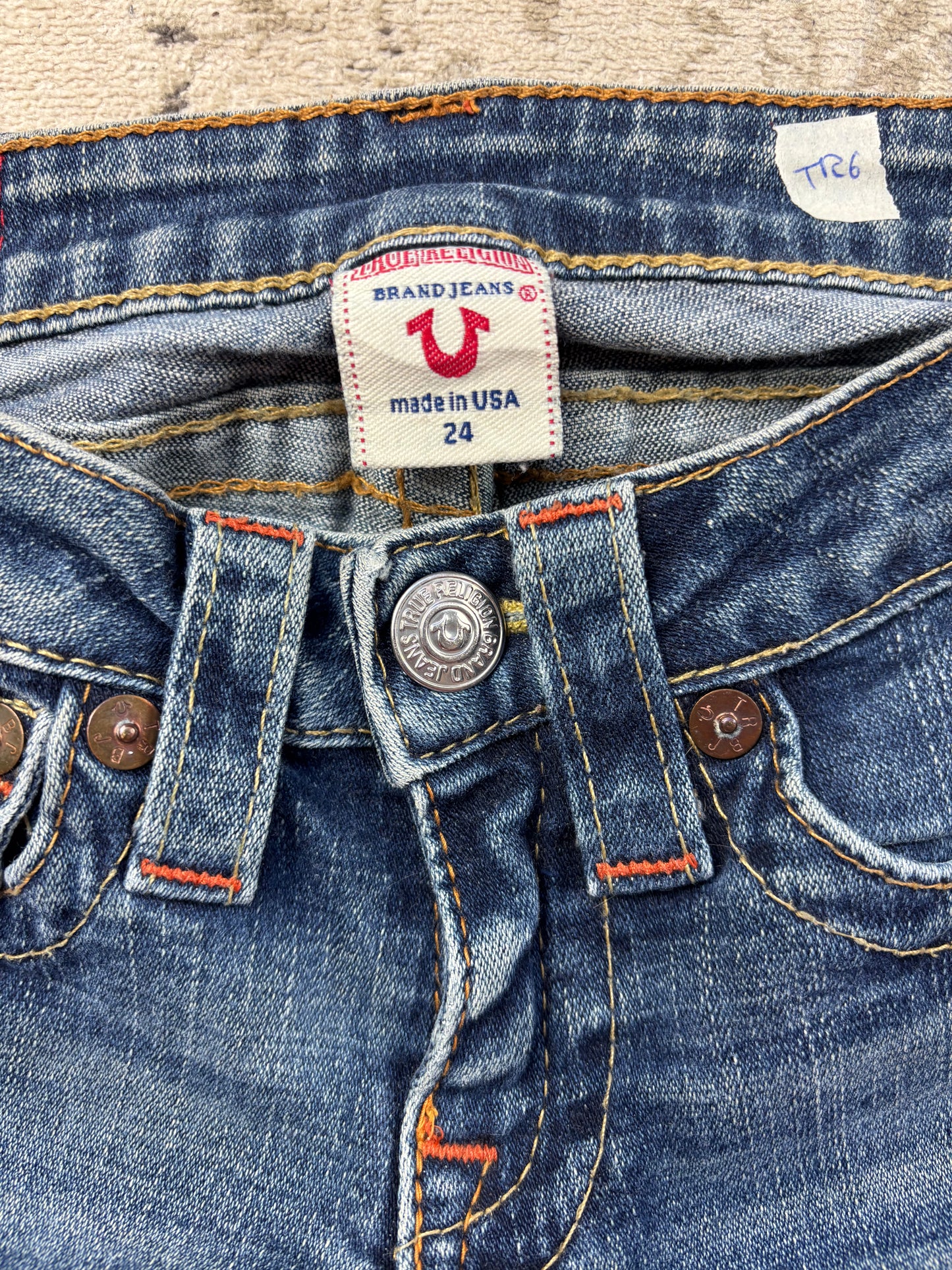 TRUE RELIGION JEANS W24 L32 #TR6