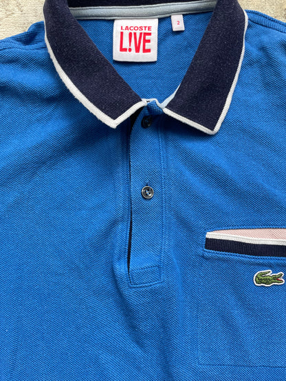 LACOSTE POLO SHIRT BLUE (S)