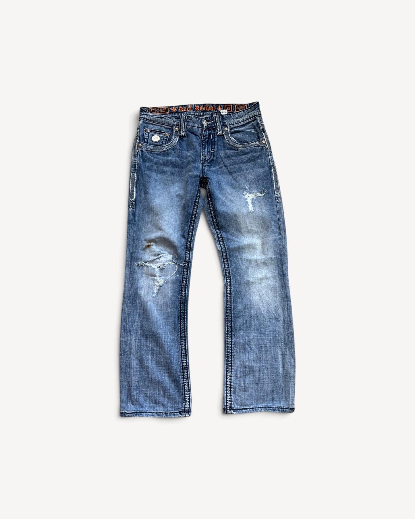 ROCK REVIVAL JEANS W30 L32 #RR16