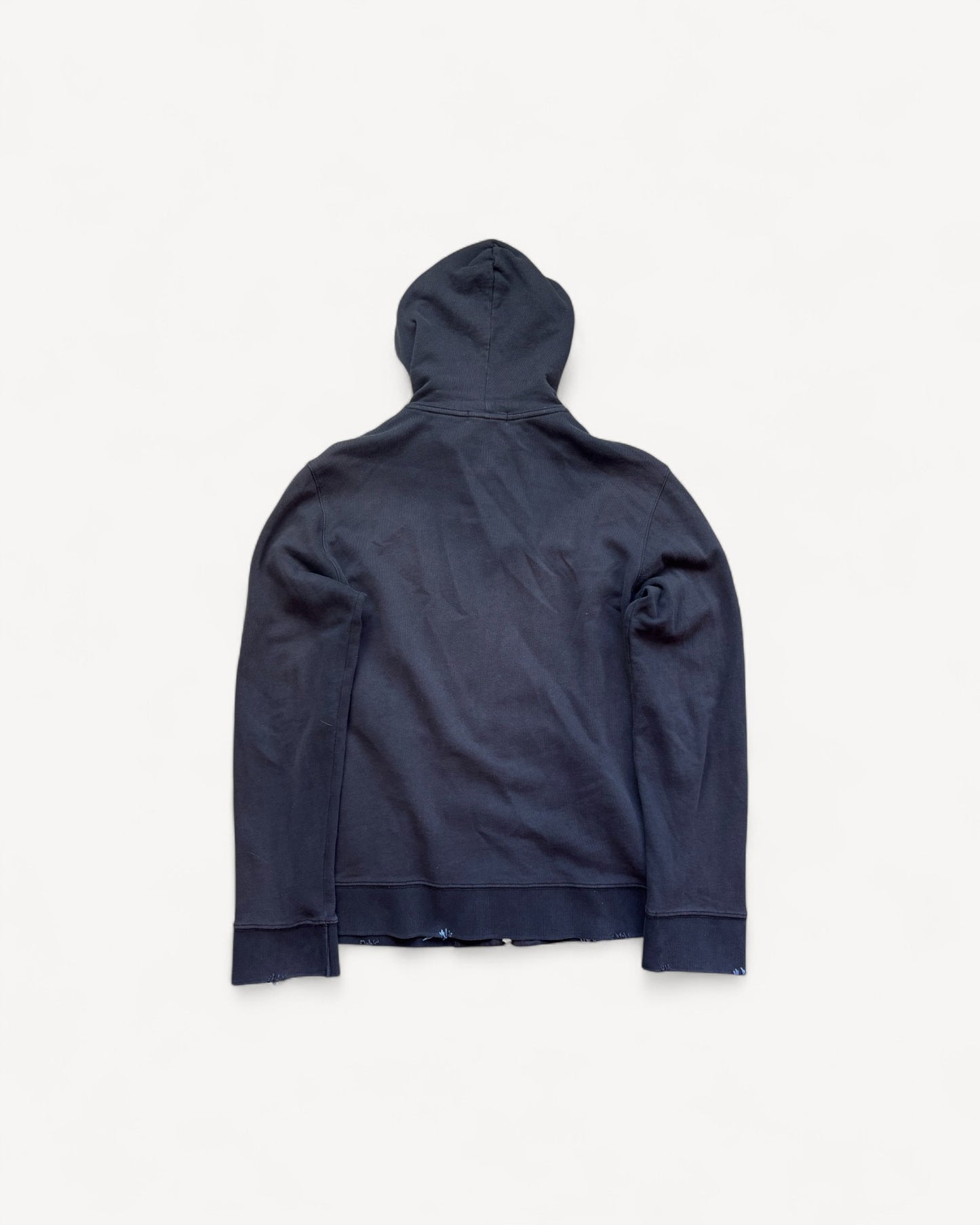 BURBERRY BLACK ZIP UP HOODIE (S/M)