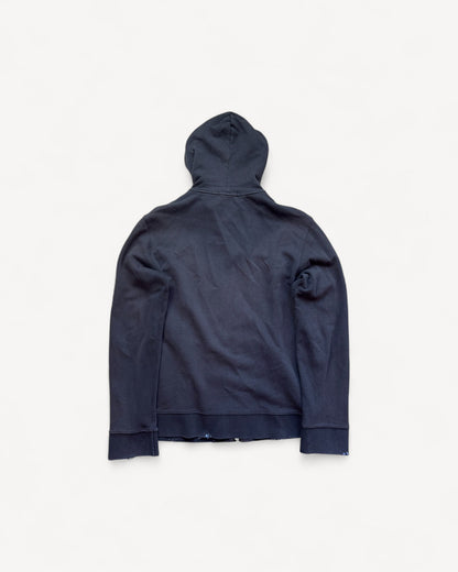 BURBERRY BLACK ZIP UP HOODIE (S/M)