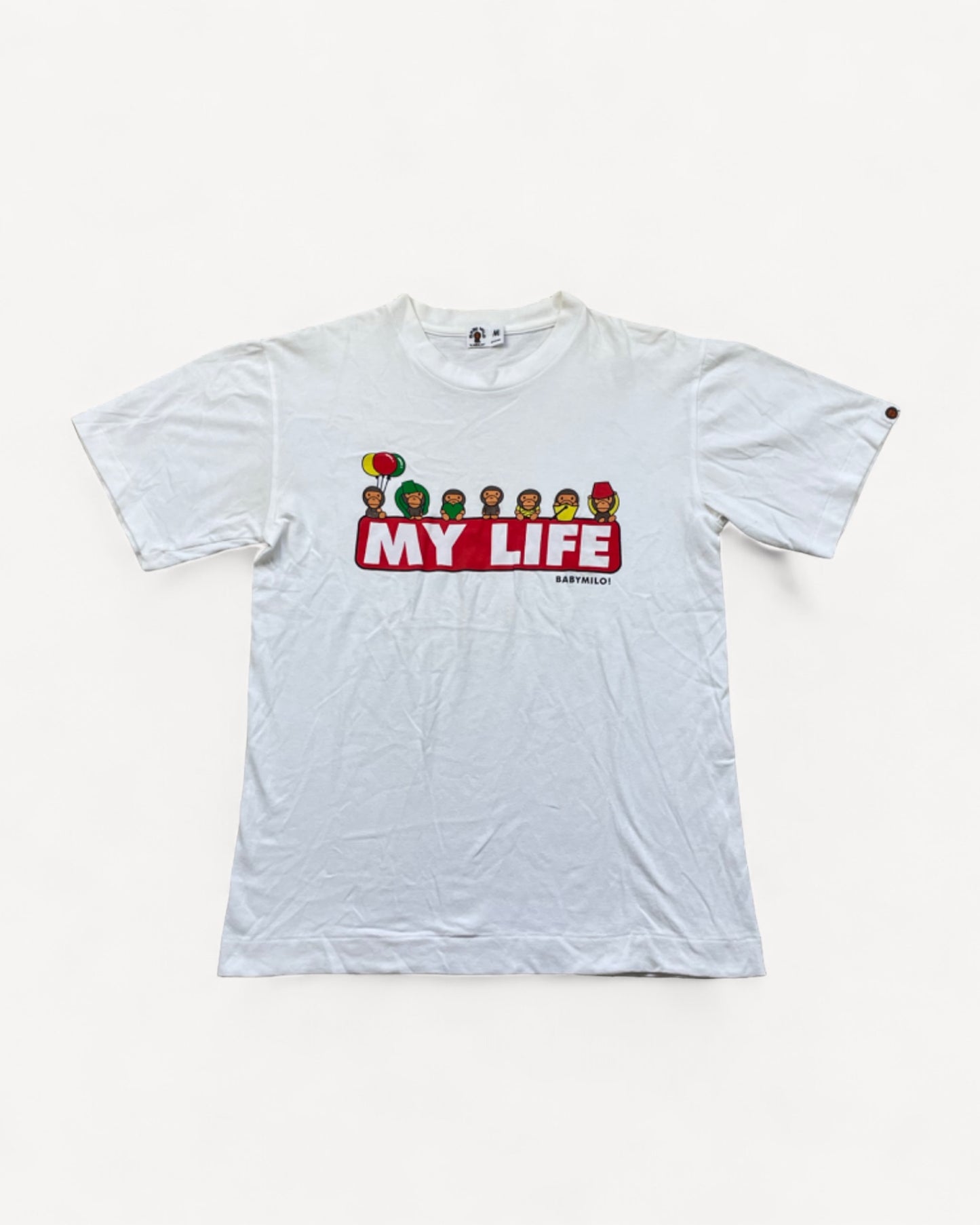 BAPE BABYMILO WHITE T-SHIRT (M)