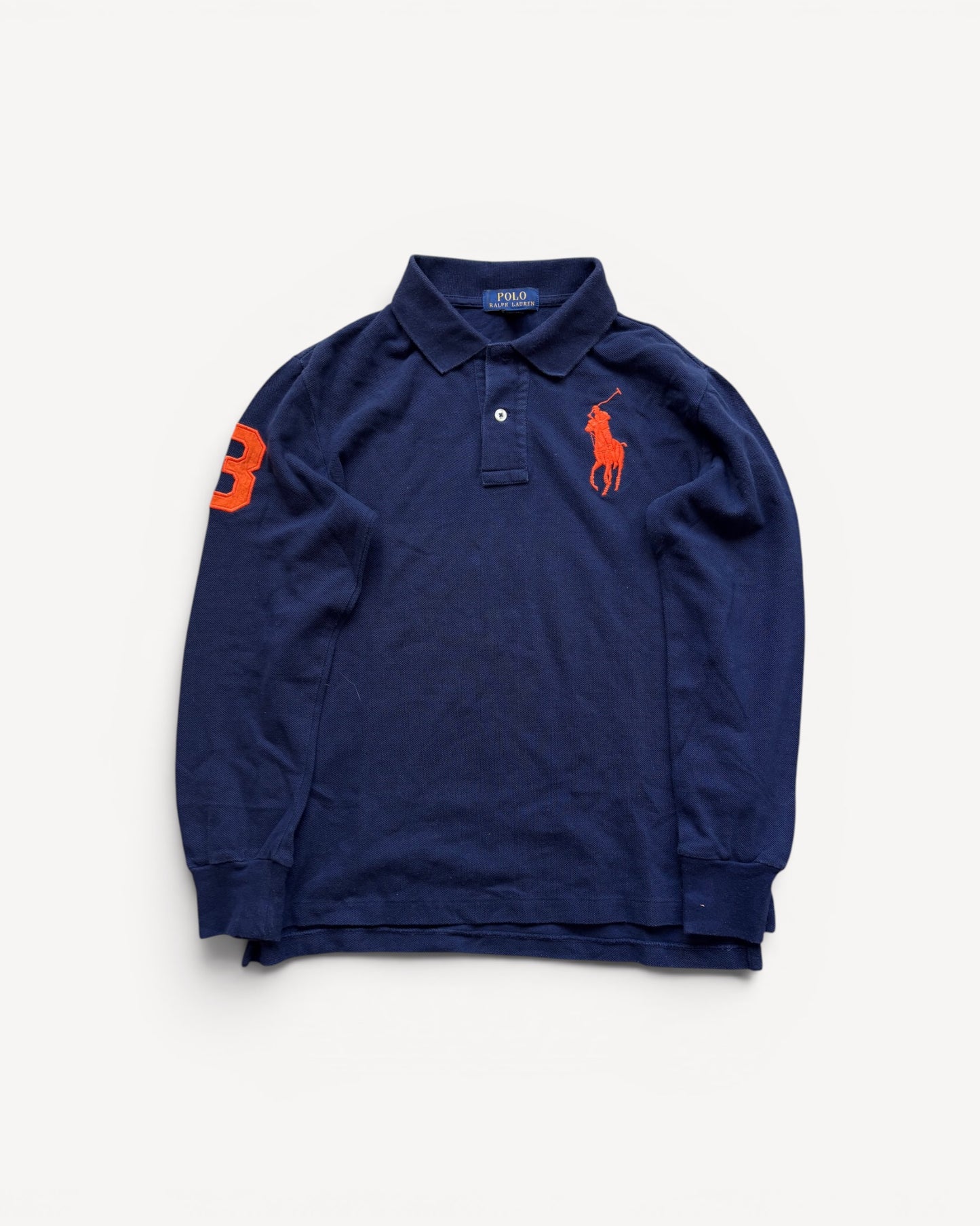 RALPH LAUREN LONGSL. POLO SHIRT NAVY (S)