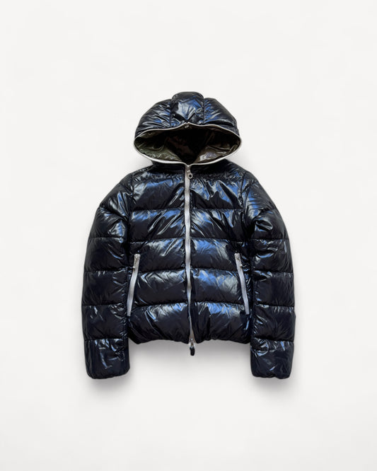 DUVETICA BLACK WOMEN PUFFER JACKET (S)