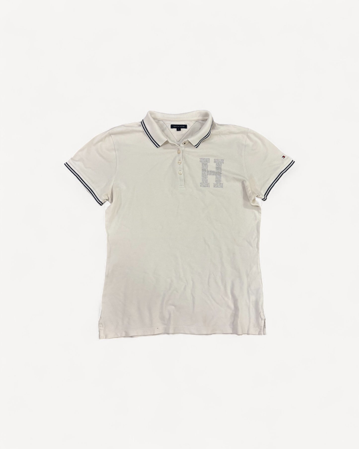 HILFIGER POLO SHIRT WHITE (M)