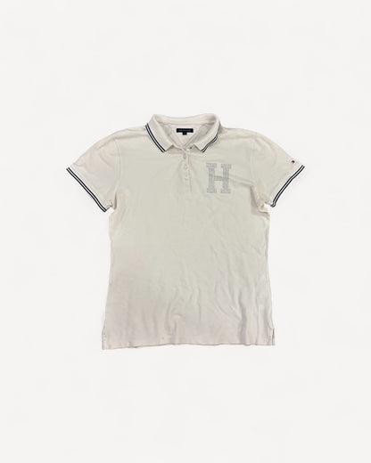 HILFIGER POLO SHIRT WHITE (M)