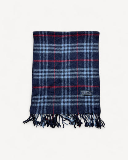 BURBERRY NOVACHECK SCARF NAVY