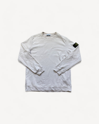 STONE ISLAND WHITE SWEATER (XXL)