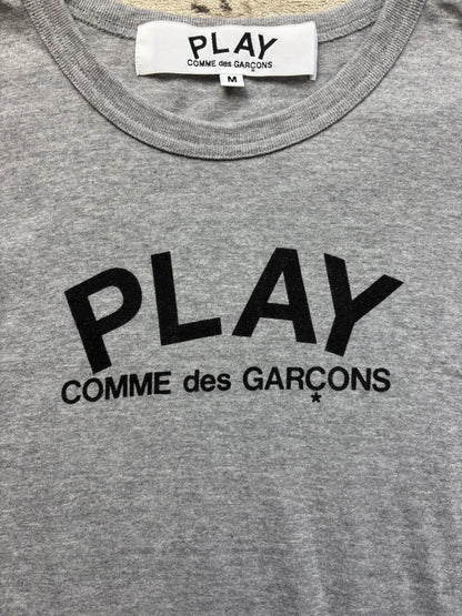 CDG PLAY GREY T-SHIRT (M)