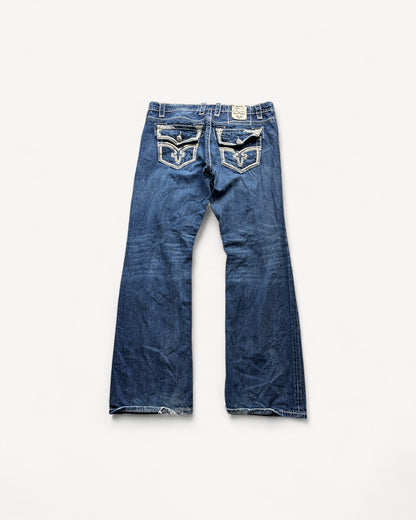 ROCK REVIVAL JEANS W38 L34 #RR31