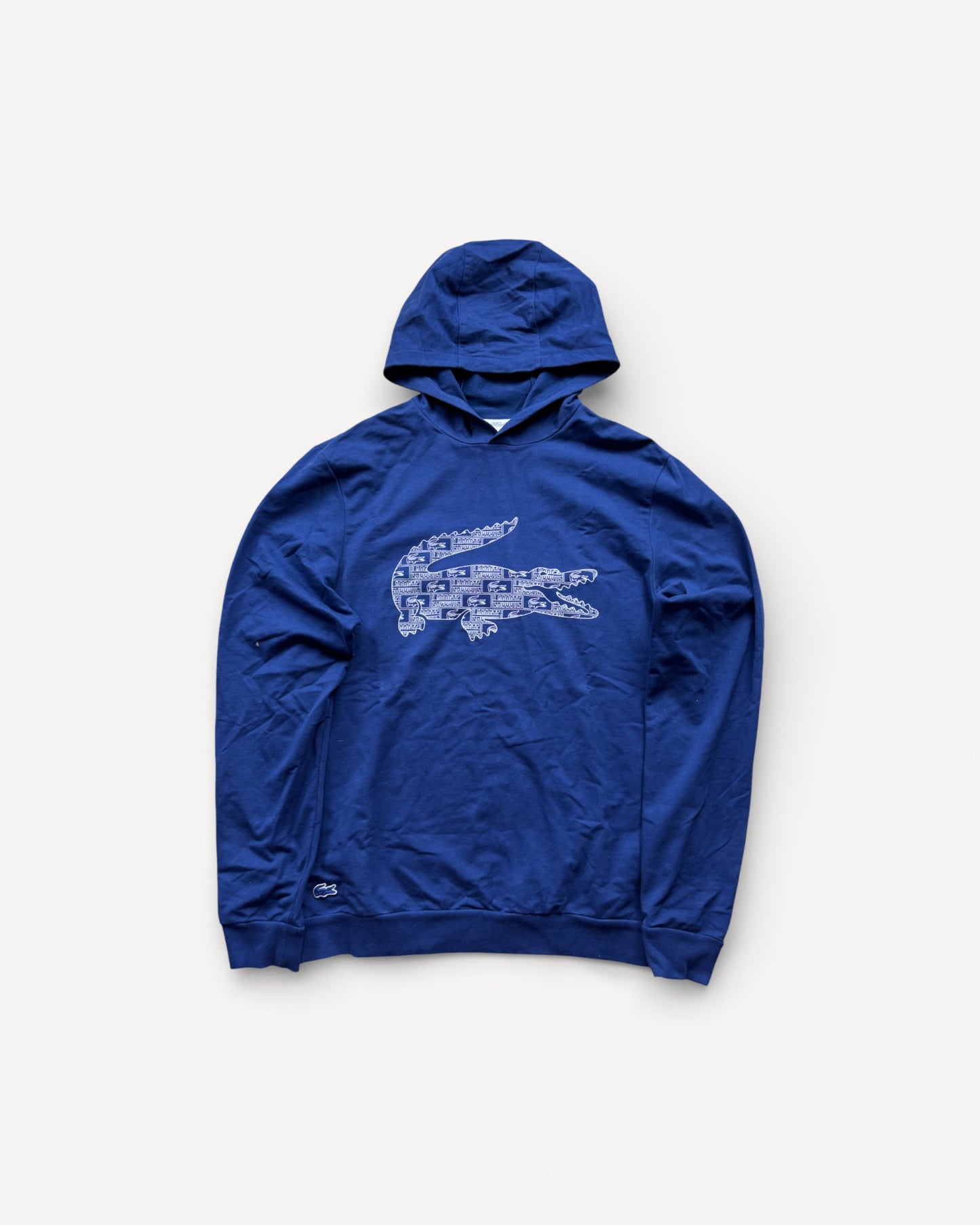 LACOSTE NAVY HOODIE (M)