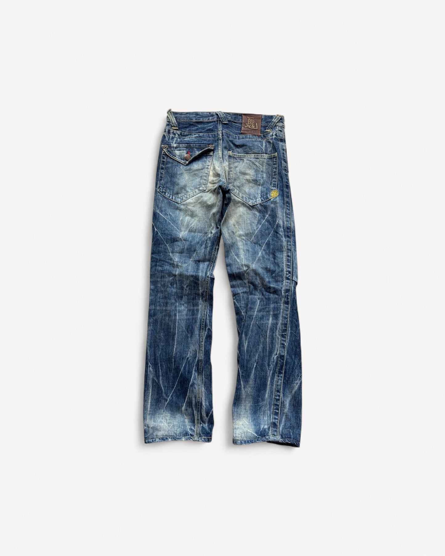 JAPANESE EMBROIDERED DENIM W30 L32 #JAP1