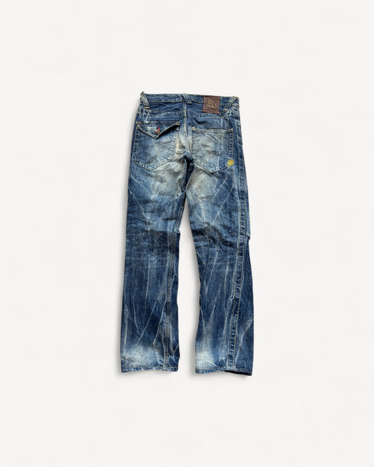 JAPANESE EMBROIDERED DENIM W30 L32 #JAP1