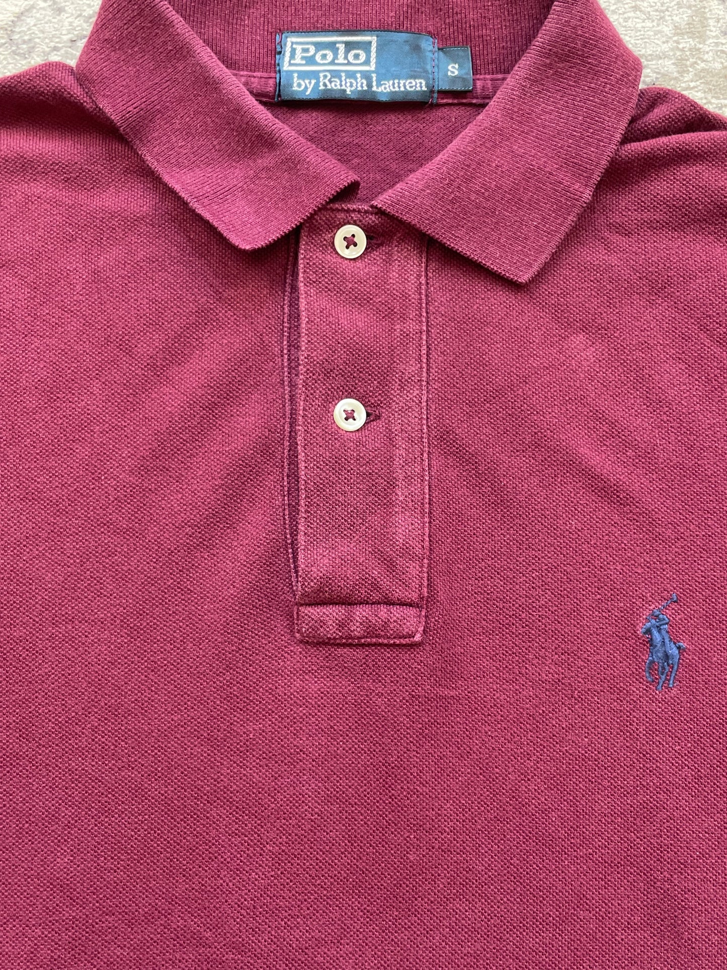 RALPH LAUREN POLO SHIRT PURPLE (M)