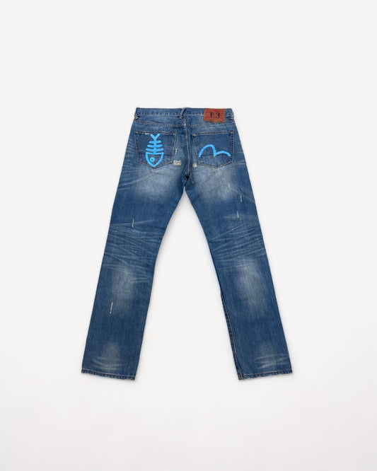 EVISU JEANS FISH W31 L32 #E2