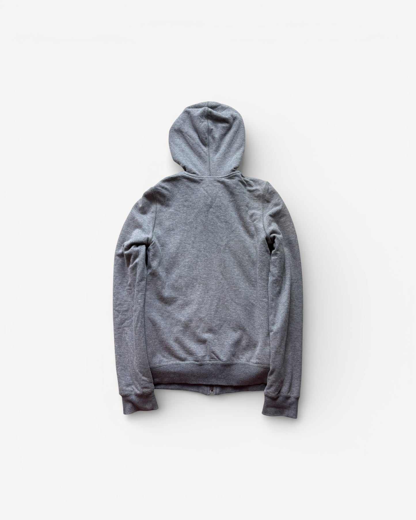 BURBERRY GREY REVERSIBLE ZIP UP HOODIE (S)