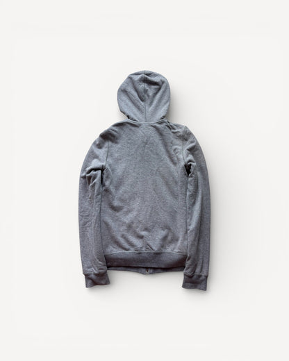 BURBERRY GREY REVERSIBLE ZIP UP HOODIE (S)