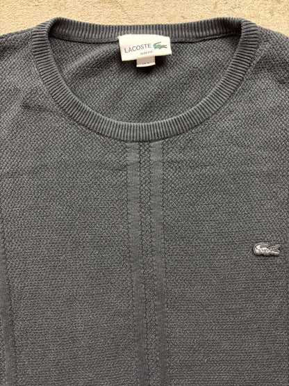 LACOSTE BLACK KNIT (L)