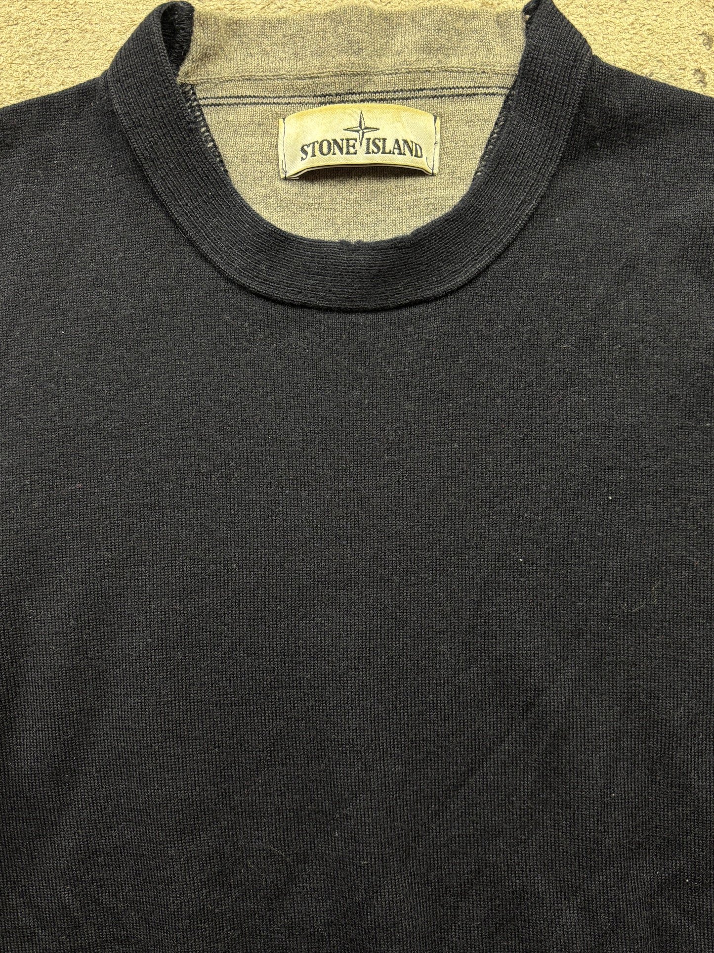 STONE ISLAND NAVY KNIT (S)