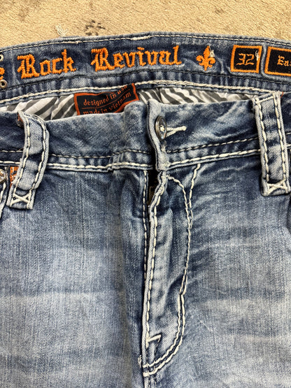 ROCK REVIVAL JEANS W32 L32 #RR32