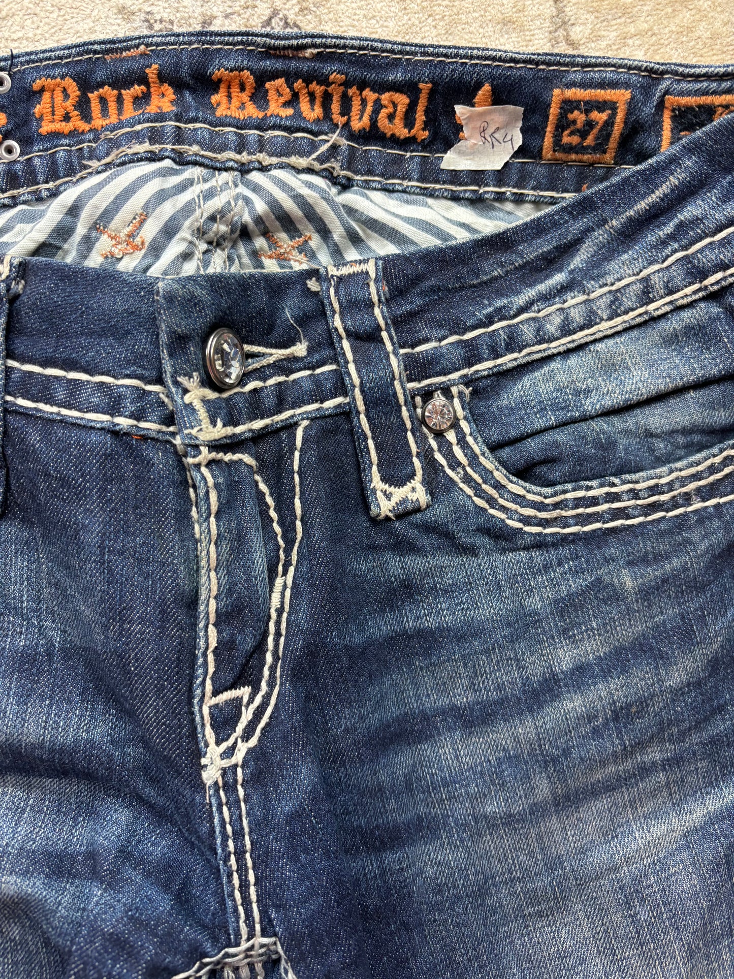 ROCK REVIVAL JEANS W27 L32 #RR4