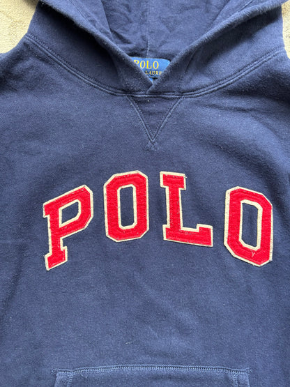 RALPH LAUREN NAVY ZIP UP HOODIE (S)