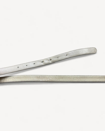 FERRAGAMO WHITE BELT