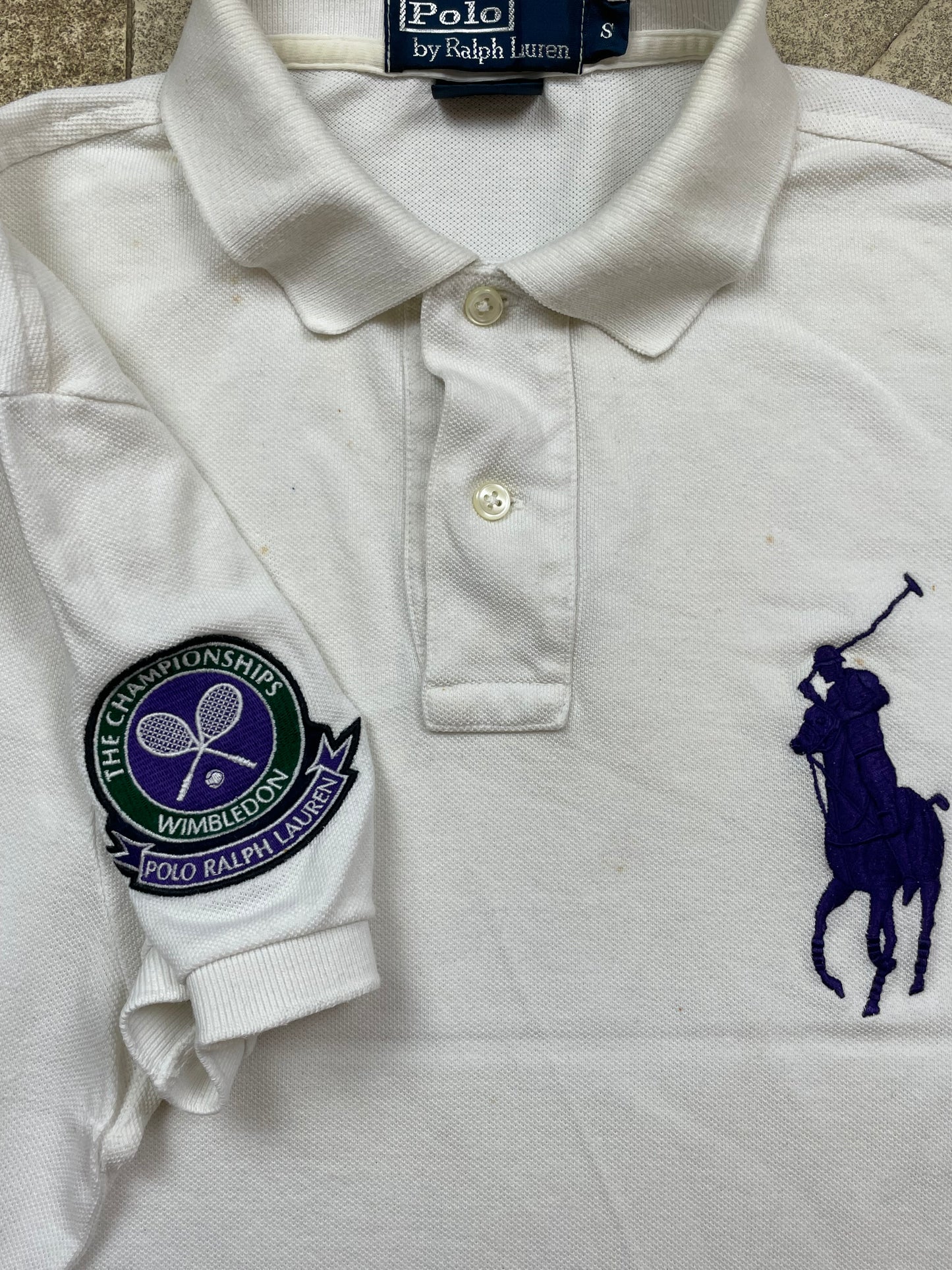 RALPH LAUREN POLO SHIRT WHITE (S)