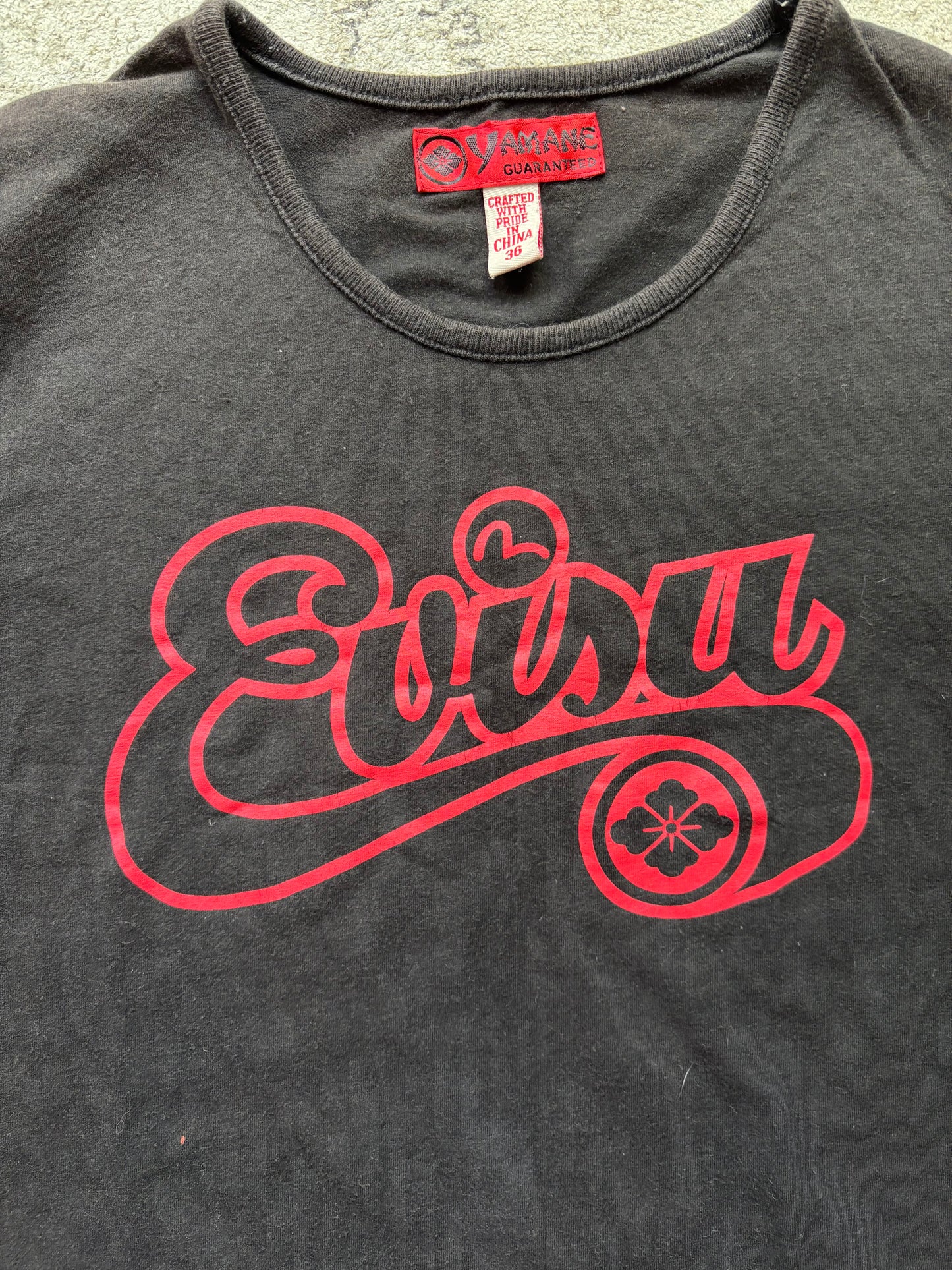 EVISU DONNA BLACK T-SHIRT (S)