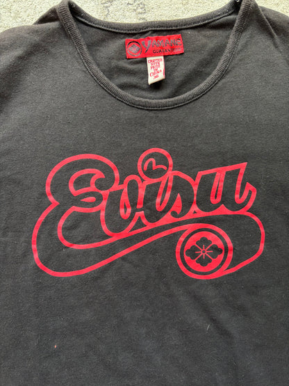 EVISU DONNA BLACK T-SHIRT (S)