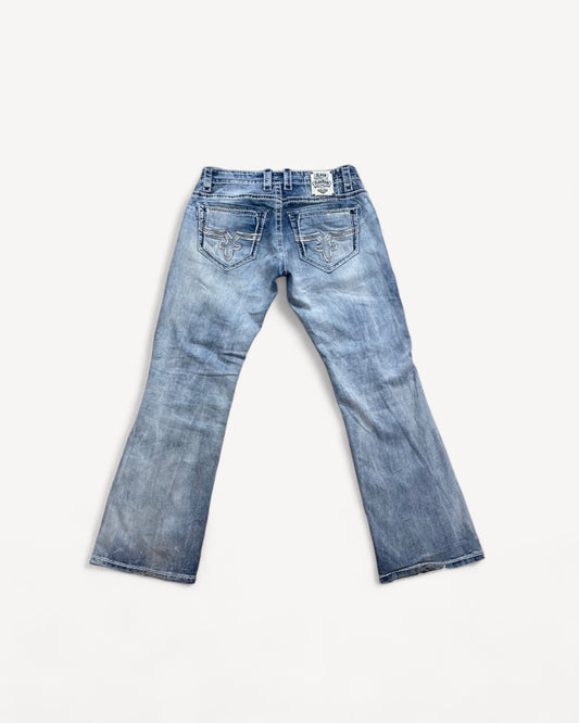 ROCK REVIVAL JEANS W33 L32 #RR14