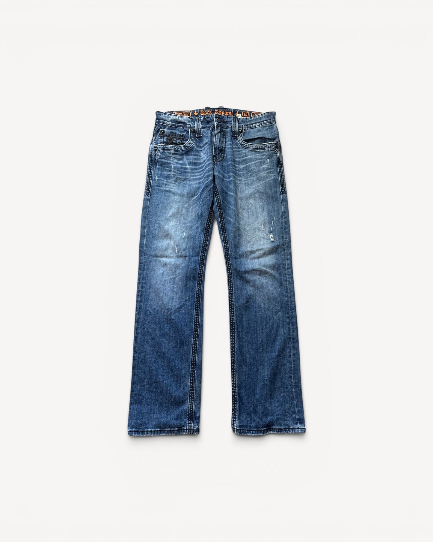 ROCK REVIVAL JEANS W36 L34 #RR54