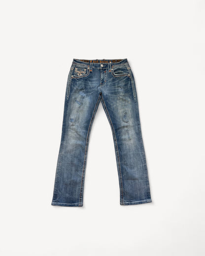 ROCK REVIVAL JEANS W34 L32 #RR14