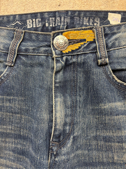 JAPANESE EMBROIDERED DENIM W32 L32 #JAP6