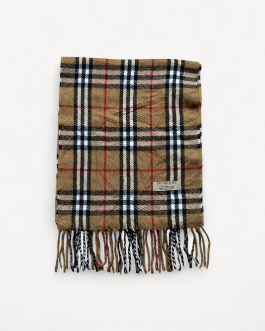 BURBERRY NOVACHECK SCARF BEIGE